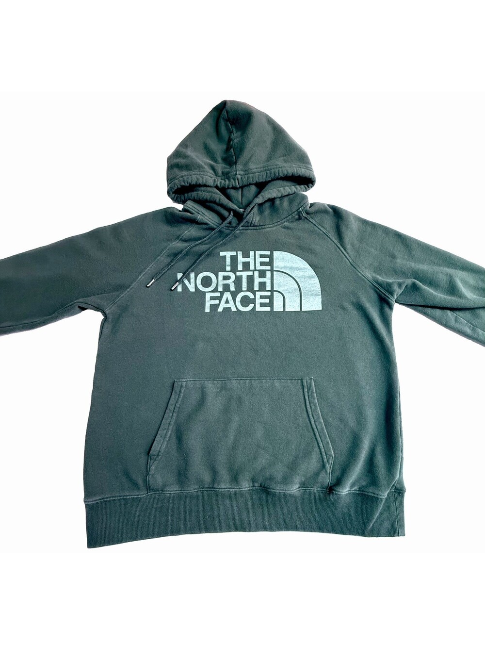 The North Face Women's Pullover Fleece Hoodie Size M Logo Olive Green